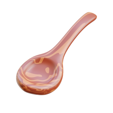 3D Geleneksel Rus Tahta Kaşığı