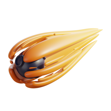 Ateşli İzli 3B Uzay Kuyruklu Yıldızı