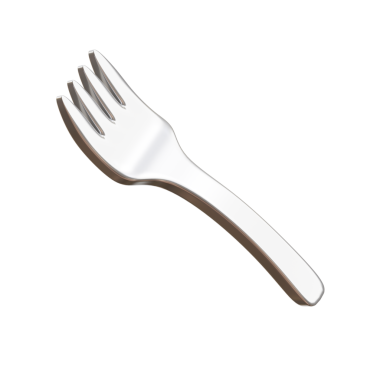 3D Gümüş Rus Çatalı Tasarımı Çizimi