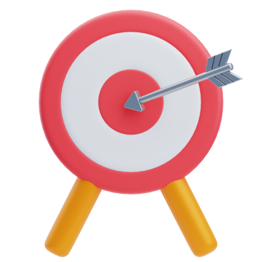 3D Dövüş Sanatları Hassasiyet Hedefi Simgesi