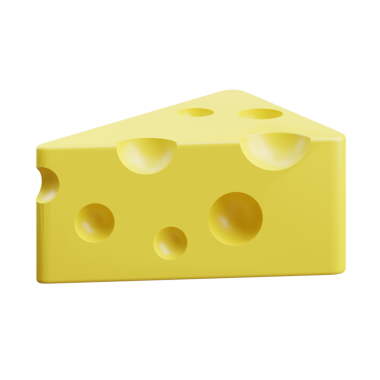 3D Klasik Fransız Peynir Çizimi