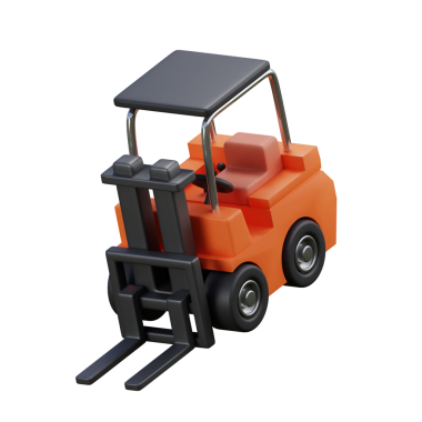 Depo İşlemleri için 3B Forklift Modeli