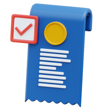 Onaylanmış İşaretli 3B Dijital Alım Simgesi