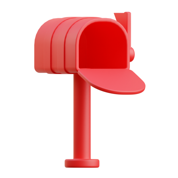 3 Boyutlu Kırmızı İngiliz Posta Kutusu Modeli