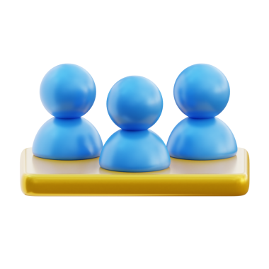 İş için 3B Takım İşbirliği Simgesi