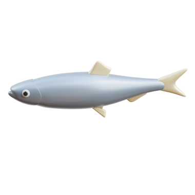 3D Gerçekçi Hollanda Ringa Balığı İllüstrasyonu