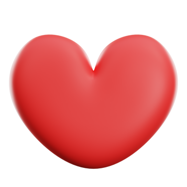 3 Boyutlu Kırmızı Kalp Moda Aksesuarı