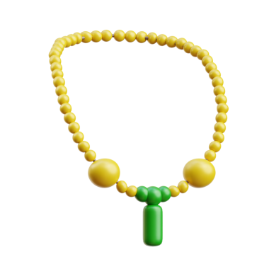 3 Boyutlu Brezilya Boncuklu Kolye Tasarımı