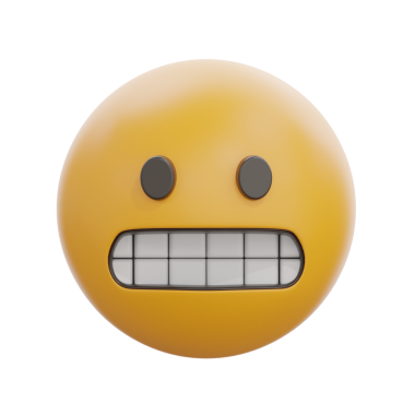 3B Grimating Face Emoji İfade İllüstrasyonu