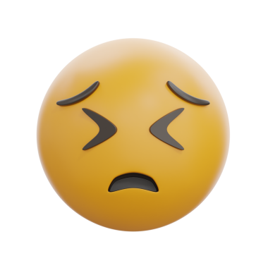 3B İnatçı Yüz Duygu Simgesi