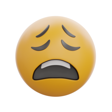 3D Yorgun Yüz Duygu İfadesi