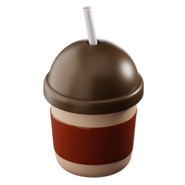 3 Boyutlu Boba İçeceği Ayrı Simge Hazırlama