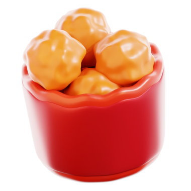 3 Boyutlu Tavuk Pop Ayıklanmış Simge Hazırlayıcı