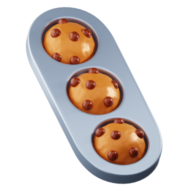 3 Boyutlu Kurabiyeler Ayıklanmış Simge Hazırlama