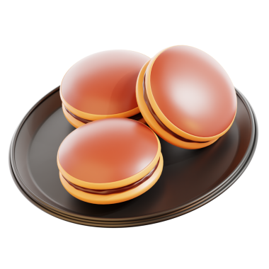 3D Dorayaki Ayıklanmış Simge Hazırlama