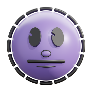 Retro 3D Noktalı Satır Duygusal Yüz