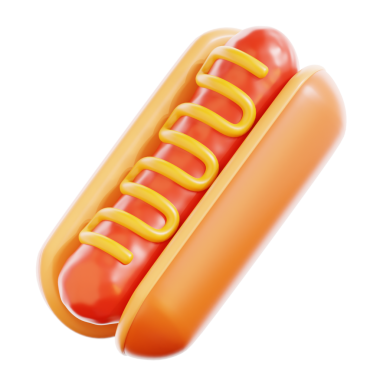 3D Hotdog Ayırılmış Simge Hazırlayıcı
