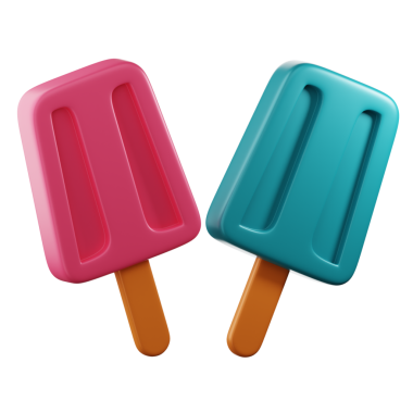 3 Boyutlu Popsicle Ayrı Simge Hazırlama