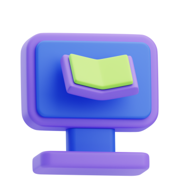 3B Dijital Kütüphane Simgesi Resmetme Sunucusu