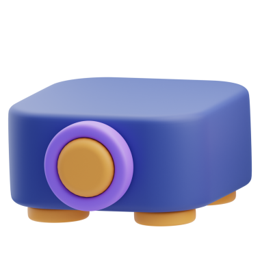 3B Projektör Simgesi Resmetme Sunucusu