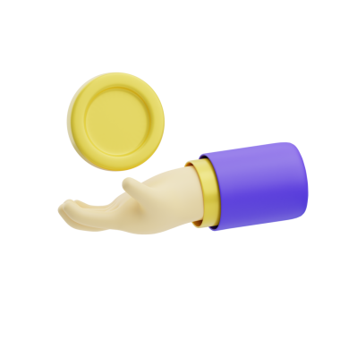 3D Ödenmiş İzole Simge İllüstrasyonu