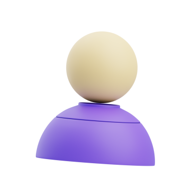 3B Profil İzole Edilmiş Simge İllüstrasyonu