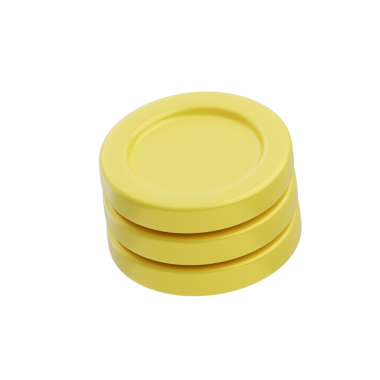 3 Boyutlu Sikkeler İzole Edilmiş Simge İllüstrasyonu