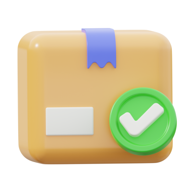 3B Teslimat Kutusu Ayırılmış Simge İllüstrasyonu