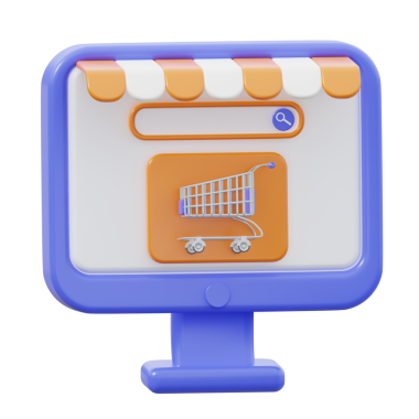 3D Ticaret İzole Edilmiş Simge İllüstrasyonu