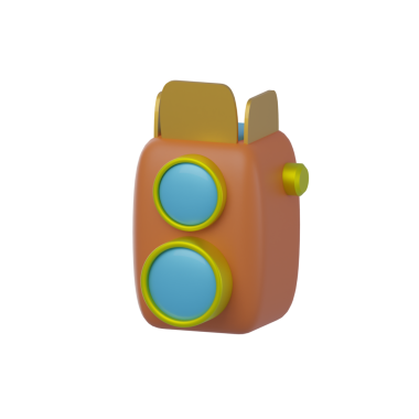 3D Film Kamerası Simge Resmini İzole Etti