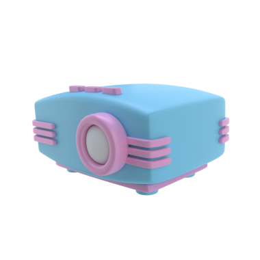 3B LCD Projektörü Simge Resmini İzole Etti