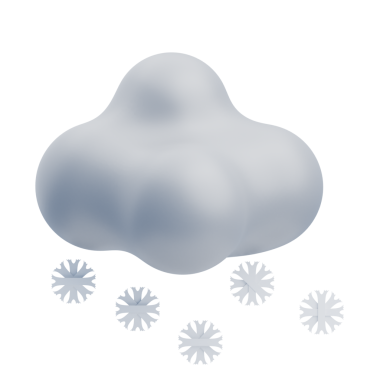 3 Boyutlu Karlı Gün Simge Resimlerini İzole Etti