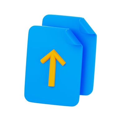 3 Boyutlu İzole Simge İllüstrasyonu Yükle