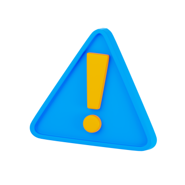 3 Boyutlu Uyarı Uyarısı Ayrı Simge İllüstrasyonu