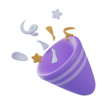 3 Boyutlu Konfeti Simge Resmini İzole Etti