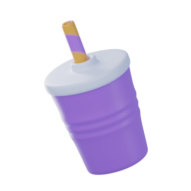 3D içecek izole edilmiş simge illüstrasyonu