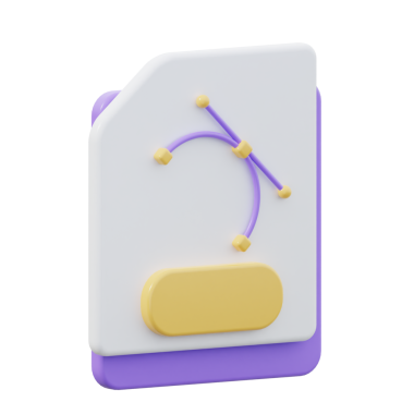 3B EPS Dosyası İzole Simge Resimlemesi