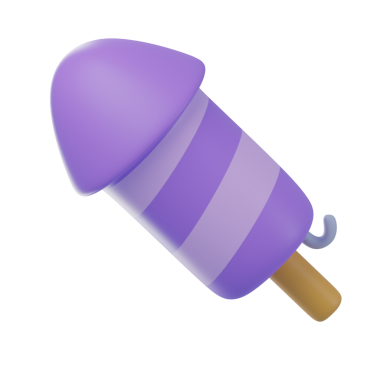 3B Havai fişekler Simge Resmini İzole Etti