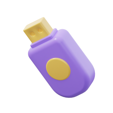 3D Flash Disk İzole edilmiş Simge ResmiComment