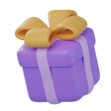 3B Hediye Kutusu Ayırılmış Simge İllüstrasyonu