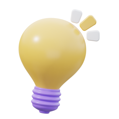 3 Boyutlu İlham İzole Edilmiş Simge İllüstrasyonu