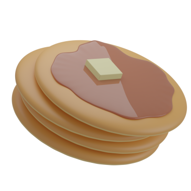 3 Boyutlu Gözleme İzole edilmiş Simge İllüstrasyonu