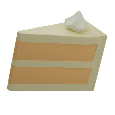 3 Boyutlu Dilimlenmiş Pasta Çizimi