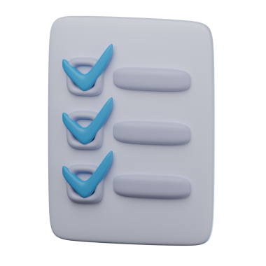 3B Kontrol Listesi Şeffaf Simge ResmiComment