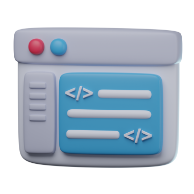 3B Kod Düzenleyici Şeffaf Simge İllüstrasyonu