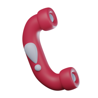 3B Acil Durum Çağrısı Şeffaf Simge İllüstrasyonu