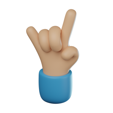 3D gibi El Hareketi Şeffaf Simge İllüstrasyonu