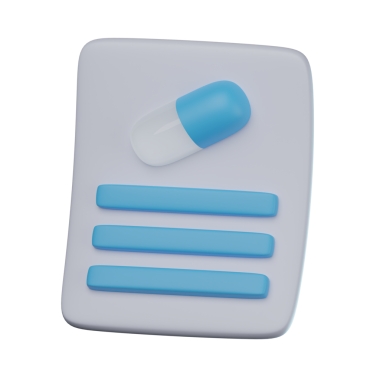 3B Tıp Rehberi Şeffaf Simge İllüstrasyonu