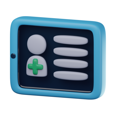 3D Çevrimiçi Raporlar Şeffaf Simge İllüstrasyonu