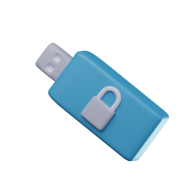 3D Korunan Flashdisk Şeffaf Simge ResmiComment